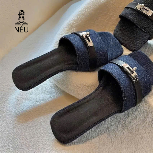 Dép quai ngang nữ vải Canvas- D20